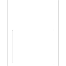 7 1/2 x 5 1/8" Integrated White Laser Labels