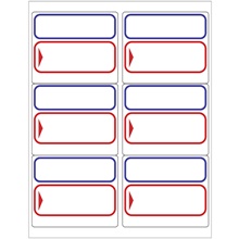 Blank To/From Labels - Red/Blue