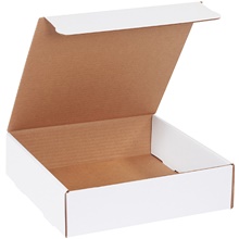 11 1/2 x 11 1/2 x 3 3/4" White Literature Mailers