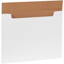 20 x 16 x 1/4" White Jumbo Fold-Over Mailers