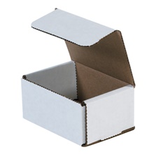 4 x 3 x 2" (25 Pack) White Corrugated Mailers