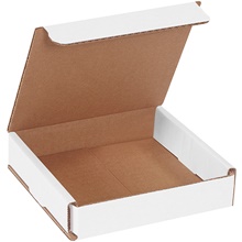 5 x 5 x 1" White Corrugated Mailers
