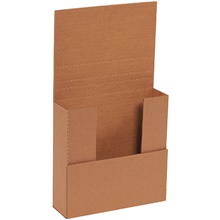 7 1/2 x 7 1/2 x 2" Kraft Easy-Fold Mailers