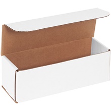 9 x 3 x 3" White Corrugated Mailers