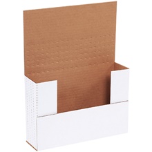 9 5/8 x 6 5/8 x 2 1/2" White Easy-Fold Mailers
