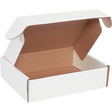 11 1/8 x 8 3/4 x 3" White Deluxe Literature Mailers