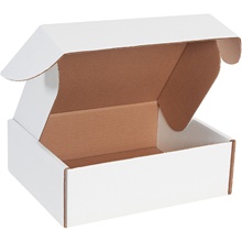 12 x 10 x 4" White Deluxe Literature Mailer