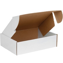 14 x 10 x 4" White Deluxe Literature Mailers