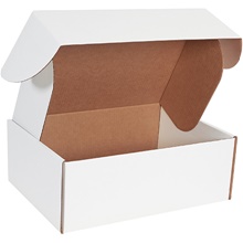 16 x 12 x 6" White Deluxe Literature Mailer