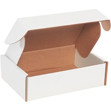 9 x 6 1/2 x 2 3/4" White Deluxe Literature Mailer