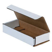 6 x 2 1/2 x 1 3/4" White Corrugated Mailers