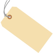13 Pt. Manila Shipping Tags - Pre Strung