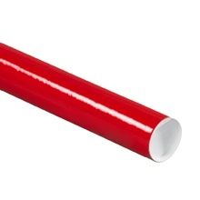 2 x 9" Red Tubes with Caps