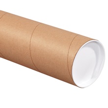 4 x 36" Kraft Heavy-Duty Tubes with Caps