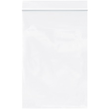 4 x 6'' - 2mil White Reclosable Poly Bags