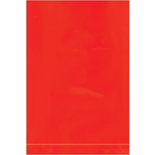 4 x 6" - 2 Mil Red Flat Poly Bags (100 Pack)