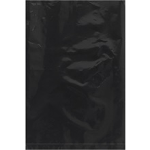 6 x 9" - 2 Mil Black Flat Poly Bags (100 Pack)