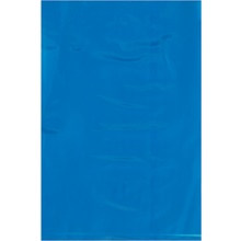 6 x 9" - 2 Mil Blue Flat Poly Bags (100 Pack)