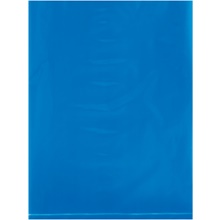 9 x 12" - 2 Mil Blue Flat Poly Bags (100 Pack)