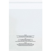 Resealable Suffocation Warning Bags