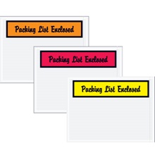 "Packing List Enclosed" (Panel Face-Script) Envelopes