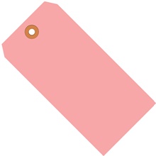 6 1/4 x 3 1/8" Pink 13 Pt. Shipping Tags