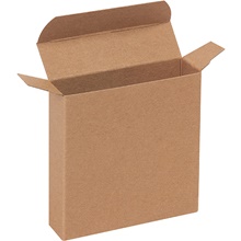 4 x 1 1/16 x 4" Kraft Reverse Tuck Folding Cartons