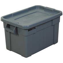 28 x 18 x 15" Gray Brute® Totes with Lid