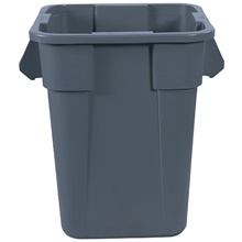 Rubbermaid® Brute® Square Trash Can - 40 Gallon, Gray