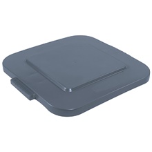 Rubbermaid® Brute® Square Trash Can Flat Lid - 40 Gallon, Gray