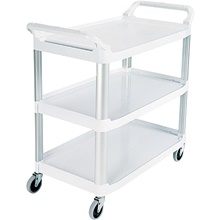 Rubbermaid® Service Cart - 41 x 20 x 38", White