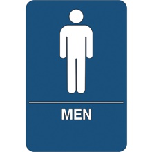 Men Restroom ADA Compliant Plastic Sign