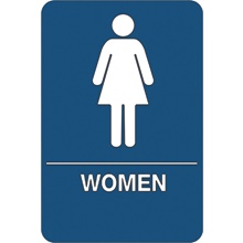 Women Restroom ADA Compliant Plastic Sign