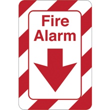 Fire Alarm 9 x 6" Facility Sign