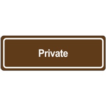 Door Sign - "Private"