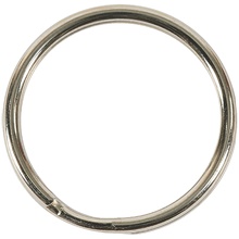.970" Nickel Plated Split Key Rings