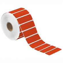 2 1/2 x 1"Red Desktop Direct Thermal Label