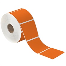2 x 3" Orange Desktop Direct Thermal Label