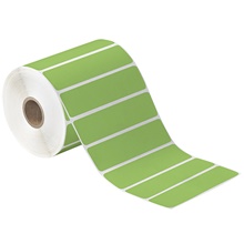 4 x 1" Green Desktop Direct Thermal Label