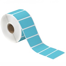 2 x 1" Blue  Desktop Direct Thermal Label