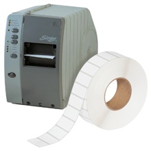 1 1/2 x 1" White Removable Thermal Transfer Labels