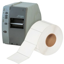 4 x 3" White Removable Thermal Transfer Labels