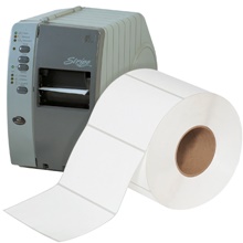 5 x 4"  White Thermal Transfer Labels