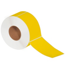4 x 6 1/2" Yellow  Thermal Transfer Labels
