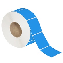 2 x 3" Fluorescent Blue Thermal Transfer Labels