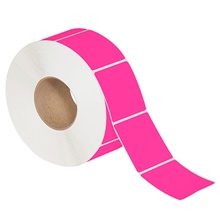 2 x 3" Fluorescent Pink Thermal Transfer Labels