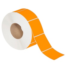 2 x 3" Fluorescent Orange Thermal Transfer Labels