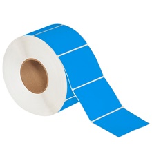 4 x 3" Fluorescent Blue Thermal Transfer Labels