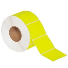 4 x 3" Fluorescent Yellow Thermal Transfer Labels
