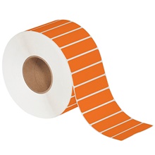 4 x 1" Orange Direct Thermal Labels